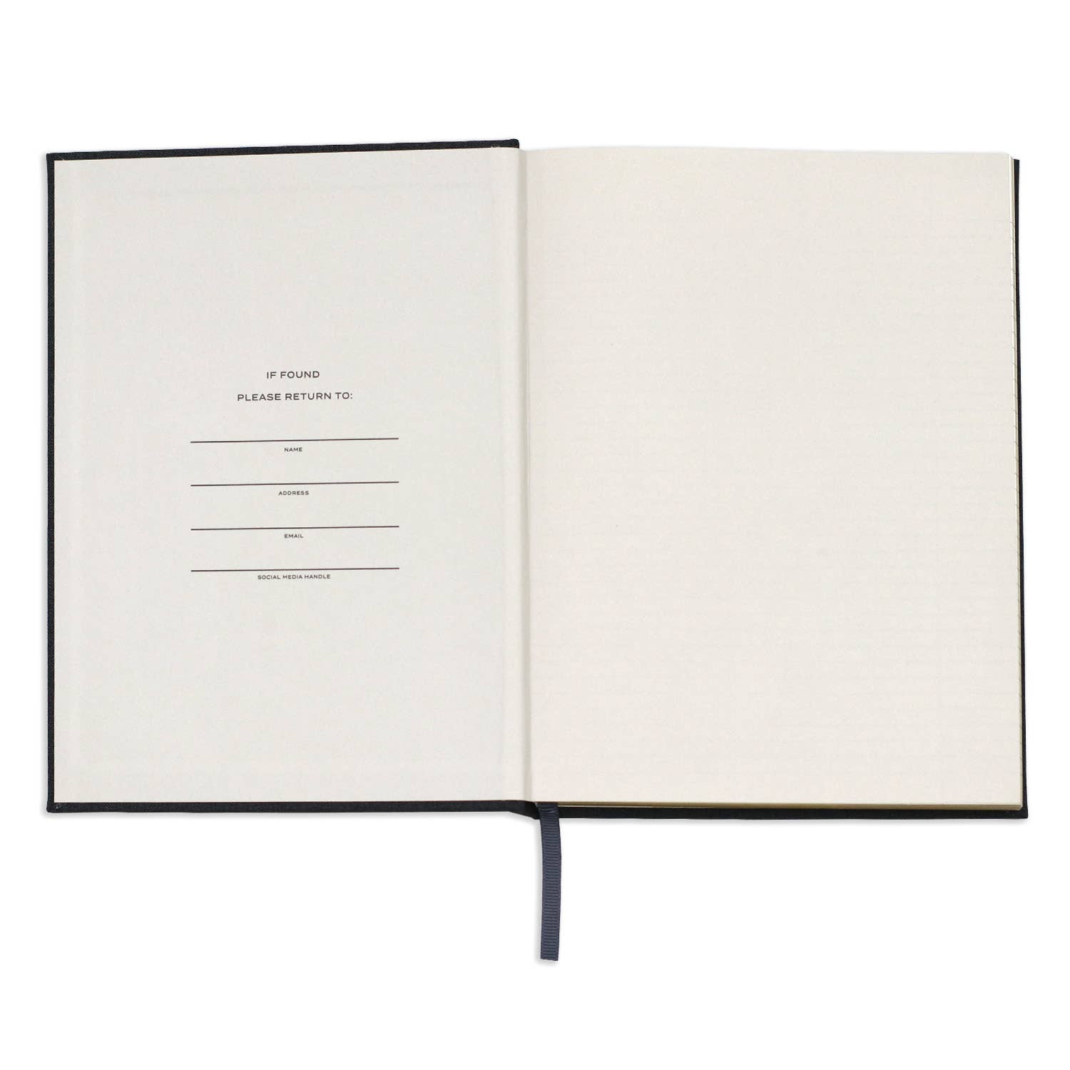 Charcoal Linen Note to Self Journal - twineshopco