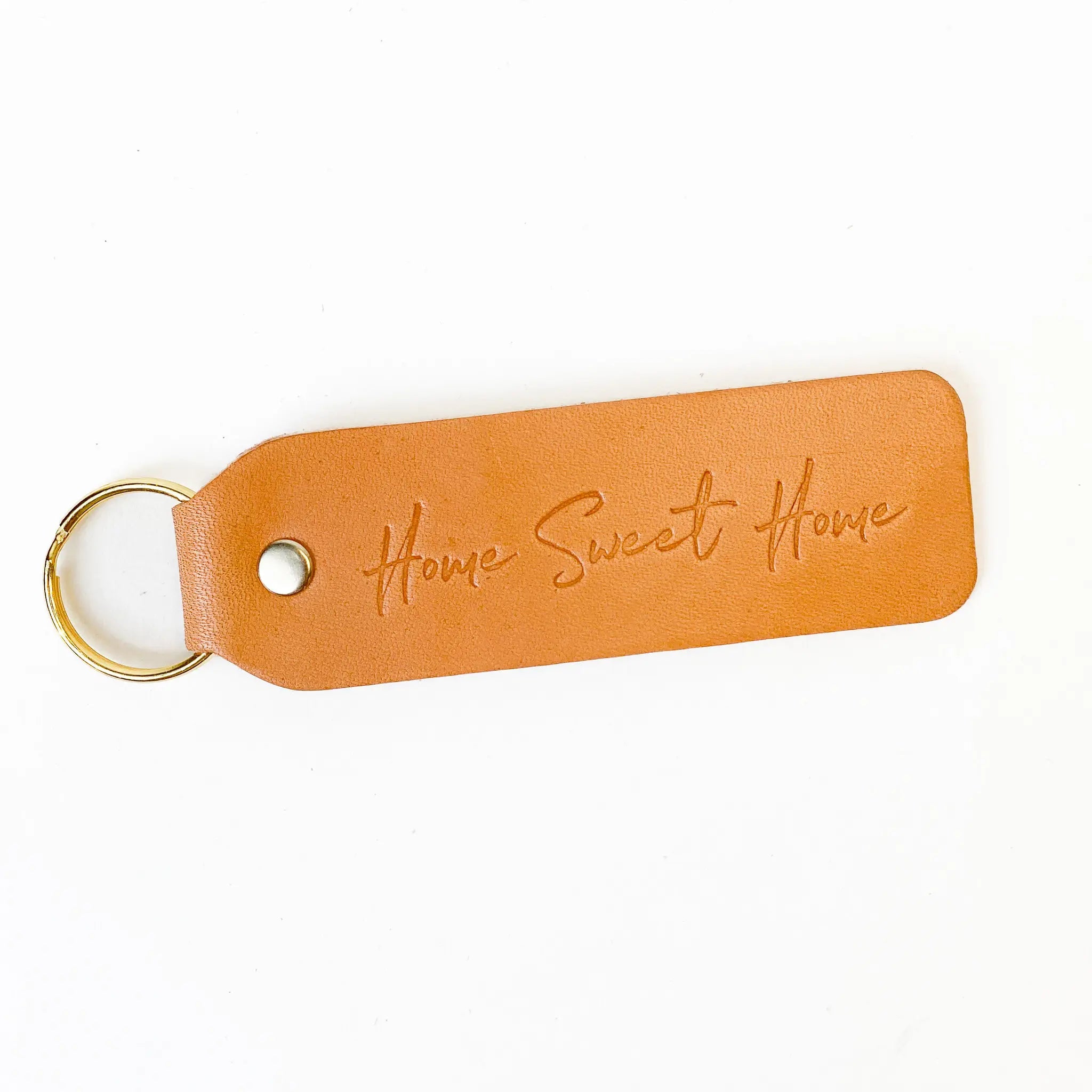 Home Sweet Home Leather Keychain
