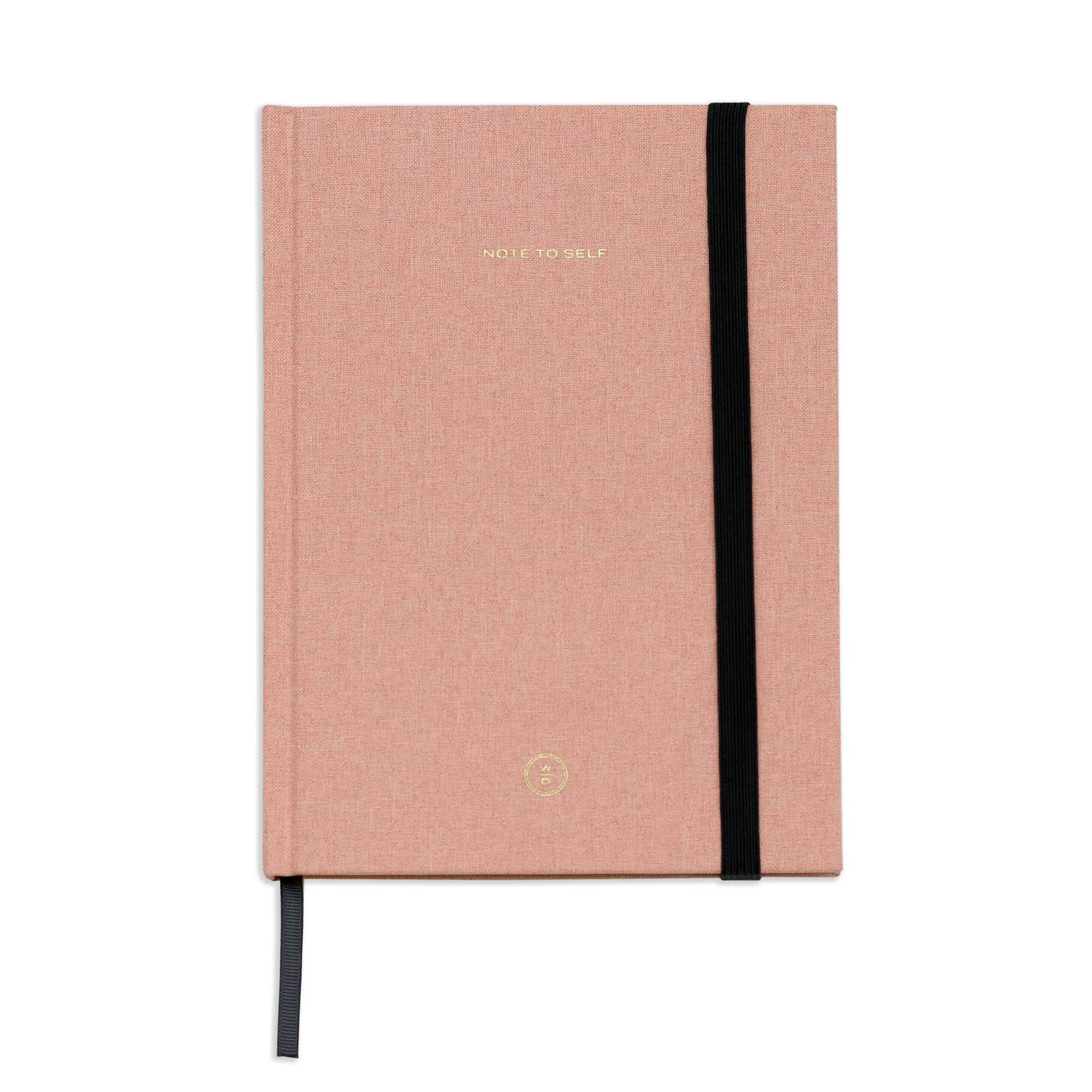Pink Linen Note to Self Journal - twineshopco